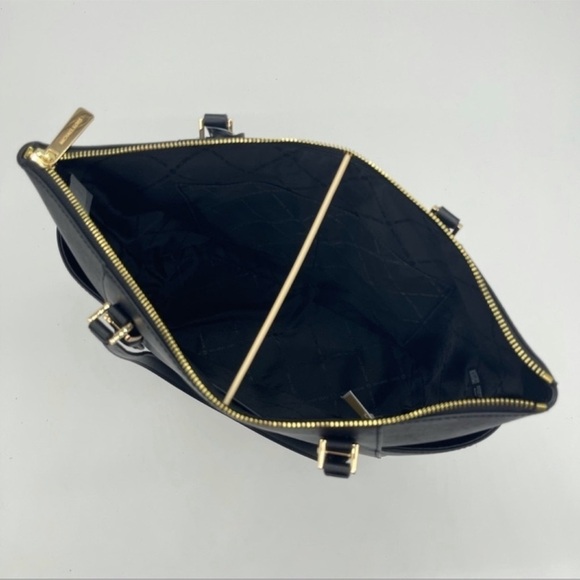 Michael Kors Charlotte Tote Bag Black/Gold - Picture 5 of 9